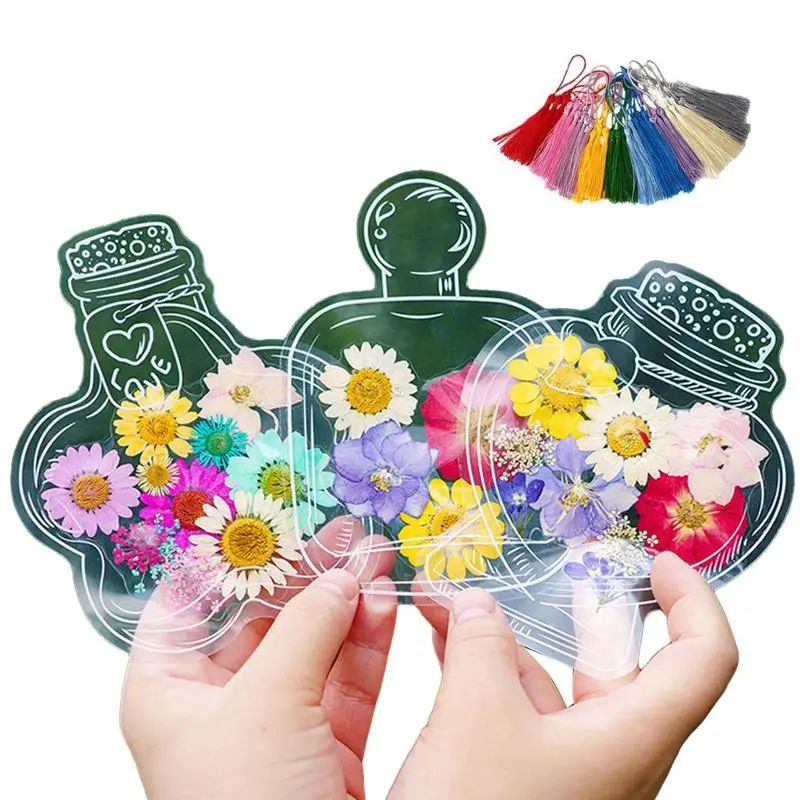 Dried Flower Bookmarks Kit 100X Vintage Transparent Bookmarks Aesthetic Making Kit Beautiful Creative Elegant For Scrapbooking
Dried Flower Bookmarks Kit 100X Vintage Transparent Bookmarks Aesthetic Making Kit Beautiful Creative Elegant For Scrapbooking