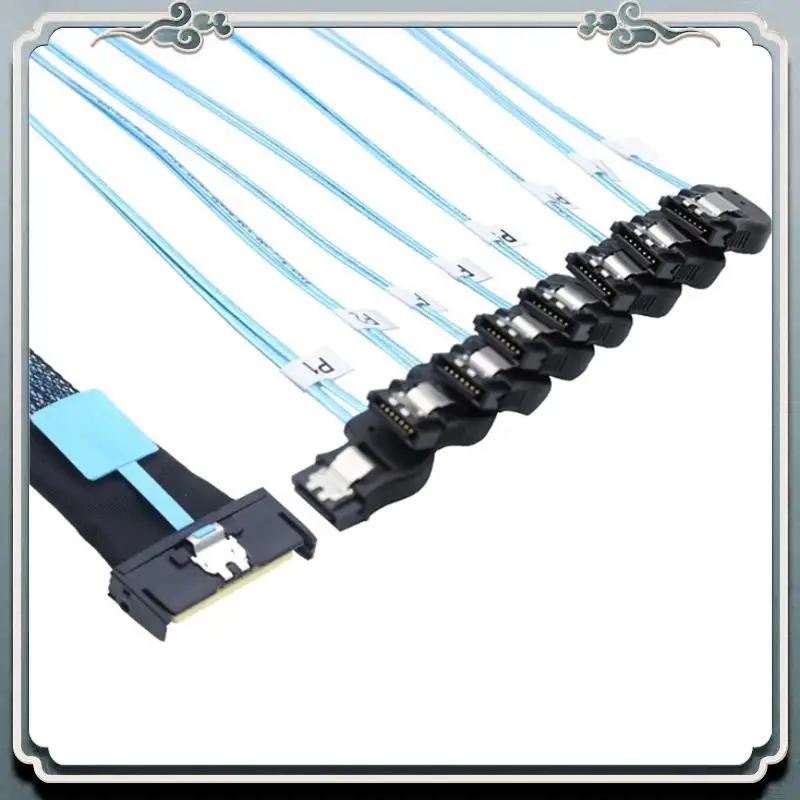 Премиум MCIO 74P 8X 8I SAS SFF-8654 8I PCI-E Ultraport PCI-E Ultraport Slimline 5.0 To8x SATA 7P 90-градусный гнездовой кабель-адаптер
Премиум MCIO 74P 8X 8I SAS SFF-8654 8I PCI-E Ultraport PCI-E Ultraport Slimline 5.0 To8x SATA 7P 90-градусный гнездовой кабель-адаптер