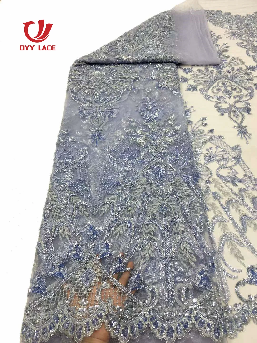 Hot Sale African Sequins Lace Fabric High Quality Tulle Lace French Nigerian Groom Beaded Lace Fabric For Sewing Wedding Dress
Hot Sale African Sequins Lace Fabric High Quality Tulle Lace French Nigerian Groom Beaded Lace Fabric For Sewing Wedding Dress