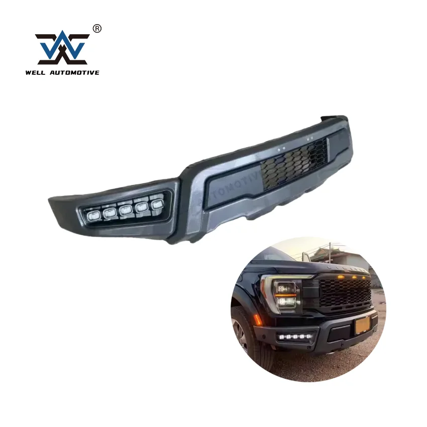 Auto Body Parts Front Bumper Body Kit for Ford F150 2021+ 4x4 Offroad Exterior Accessories
Auto Body Parts Front Bumper Body Kit for Ford F150 2021+ 4x4 Offroad Exterior Accessories