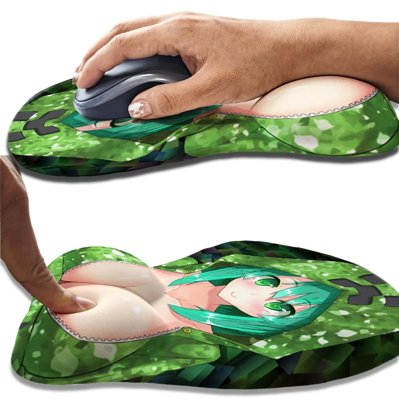 Mosaic Girl Mouse Pads Anime Pixel Style Green Boobies Mousepad with Wrist Support Pc Gamer Full Hentai Breast Mat
Mosaic Girl Mouse Pads Anime Pixel Style Green Boobies Mousepad with Wrist Support Pc Gamer Full Hentai Breast Mat