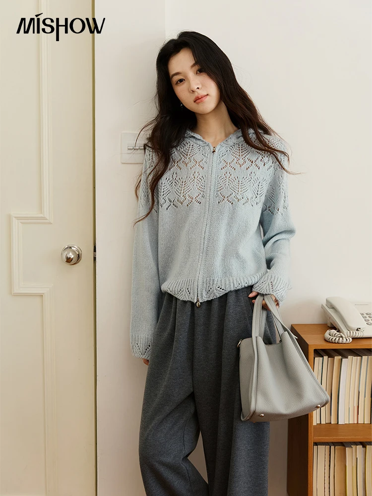 MISHOW женский осенний кардиган, новинка 2025, свободный синий полый вязаный кардиган, короткий свитер на молнии с капюшоном MXE46Z2584
MISHOW женский осенний кардиган, новинка 2025, свободный синий полый вязаный кардиган, короткий свитер на молнии с капюшоном MXE46Z2584