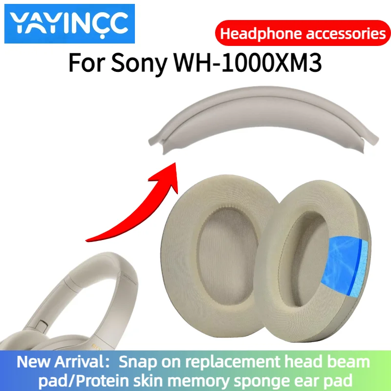 Replacement Golden Snap on Headbeam cushion/Protein skin ear pad For Sony WH-1000XM3 Headset repair parts Easy to install ,
Replacement Golden Snap on Headbeam cushion/Protein skin ear pad For Sony WH-1000XM3 Headset repair parts Easy to install ,