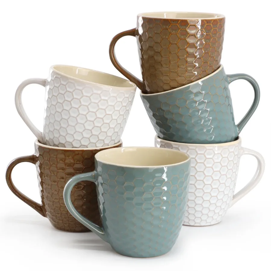 Honey Bee 6-Piece 15 oz. Mug Set Assorted Colors
Honey Bee 6-Piece 15 oz. Mug Set Assorted Colors