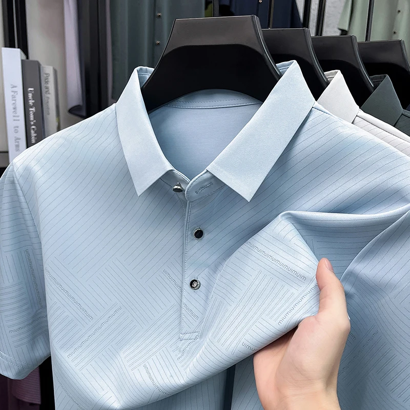 Men's Printed Polo Shirt 2026 Summer Short Sleeve Polo Shirt Man Business Casual Ice Silk Breathable Office Daily Men's Wear
Men's Printed Polo Shirt 2026 Summer Short Sleeve Polo Shirt Man Business Casual Ice Silk Breathable Office Daily Men's Wear