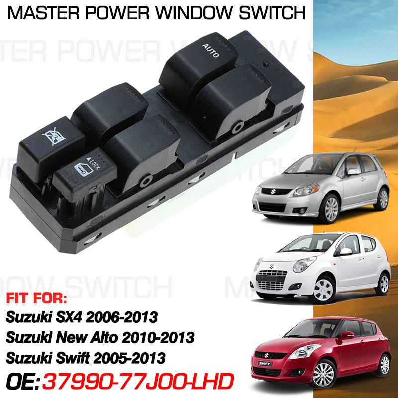 Master Power Window Switch Control Button 37990-77J00 13 Pins For Suzuki SX4 Alto Swift 2005-2013 3799077J00 662480HQ 662480A
Master Power Window Switch Control Button 37990-77J00 13 Pins For Suzuki SX4 Alto Swift 2005-2013 3799077J00 662480HQ 662480A