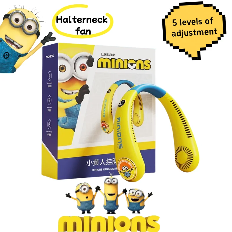 Despicable Me Minions Anime Merchandise Cute Cartoon Character Neck-hanging Fan Japanese-style Cute Silent USB Mini Portable Fan
Despicable Me Minions Anime Merchandise Cute Cartoon Character Neck-hanging Fan Japanese-style Cute Silent USB Mini Portable Fan