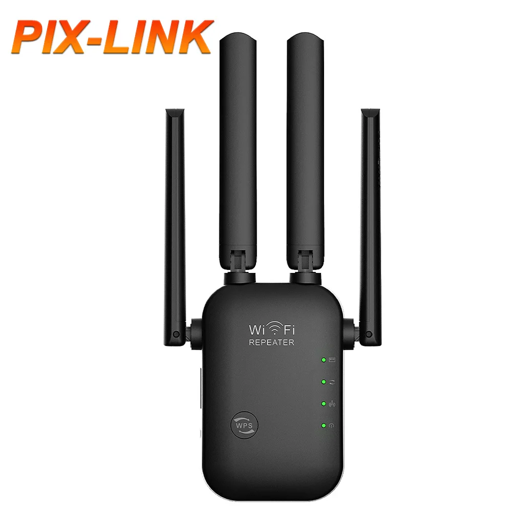 PIX-LINK WR45 300Mbps Wireless-N WiFi Repeater 2.4GHz 4 Fixed External Antennas Router/AP Mode WPS Wall Plug Signal Booster
PIX-LINK WR45 300Mbps Wireless-N WiFi Repeater 2.4GHz 4 Fixed External Antennas Router/AP Mode WPS Wall Plug Signal Booster
