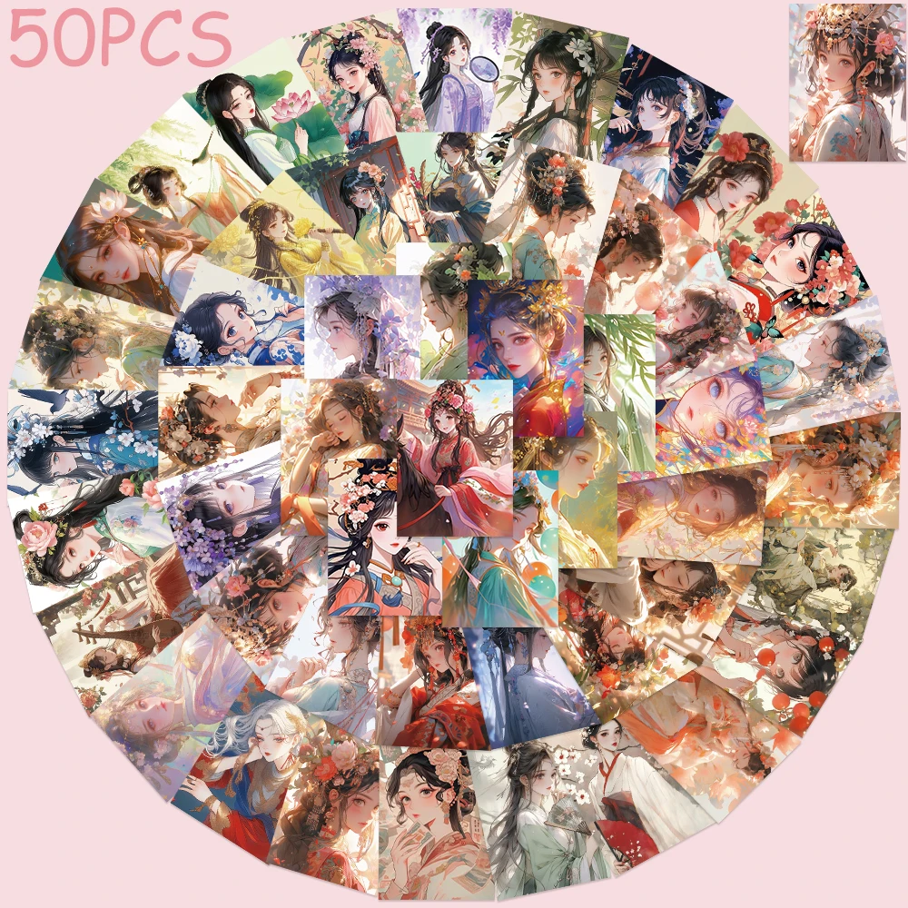 50pcs Pretty Oriental Girls Stickers Decals For Laptop Scrapbook Skateboard Luggage Guitar DIY Aesthetic Stickers Creative Gifts
50pcs Pretty Oriental Girls Stickers Decals For Laptop Scrapbook Skateboard Luggage Guitar DIY Aesthetic Stickers Creative Gifts