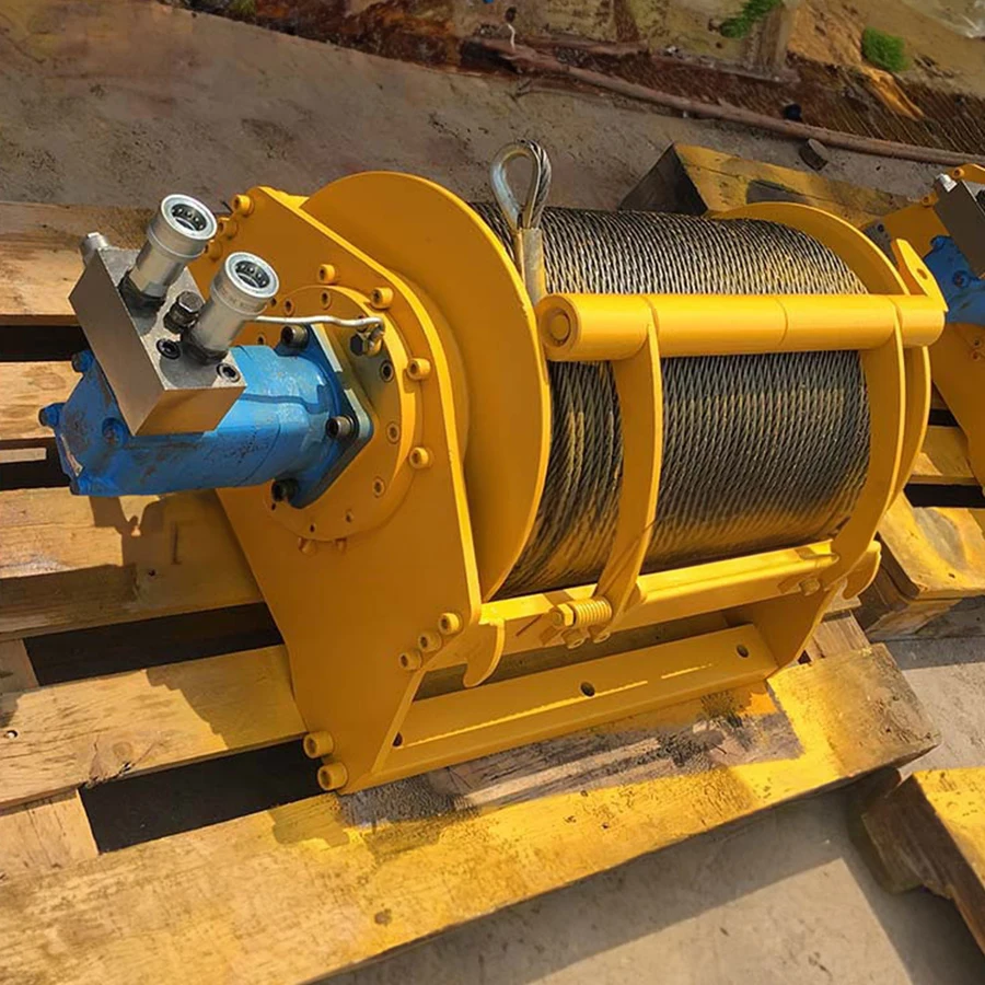 Hydraulic winches with high torque lifting from 1 ton to 100 tons
Hydraulic winches with high torque lifting from 1 ton to 100 tons