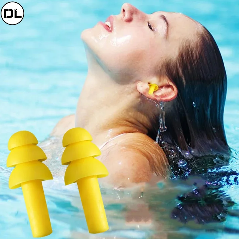 Soft Anti-Noise Ear Plug Waterproof Swimming Silicone Swim Earplugs for Adult Children Swimmers Diving with Rope 1/2pair
Soft Anti-Noise Ear Plug Waterproof Swimming Silicone Swim Earplugs for Adult Children Swimmers Diving with Rope 1/2pair