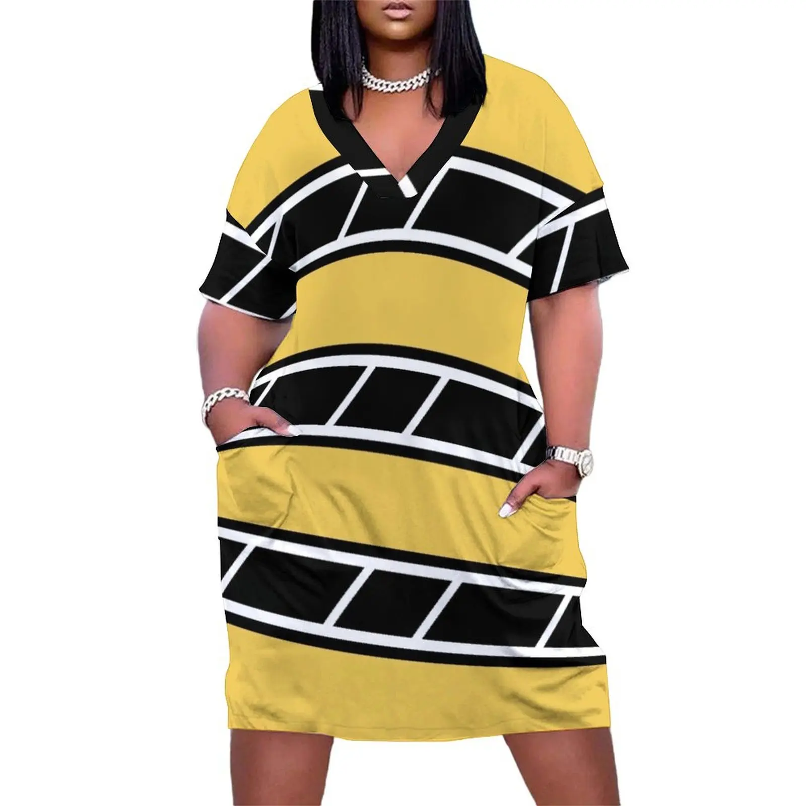Retro Speedblock Yellow Loose Pocket Dress dresses korean style woman dress
Retro Speedblock Yellow Loose Pocket Dress dresses korean style woman dress