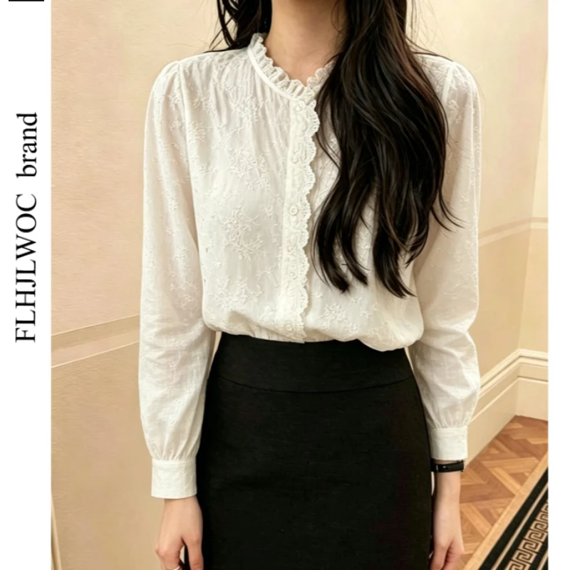 Cute Sweet Tops 2026 Women Spring Casual Loose Blouses Japan Girls Long Sleeve Ruffles Lace Retro Vintage Button Cotton Shirts
Cute Sweet Tops 2026 Women Spring Casual Loose Blouses Japan Girls Long Sleeve Ruffles Lace Retro Vintage Button Cotton Shirts
