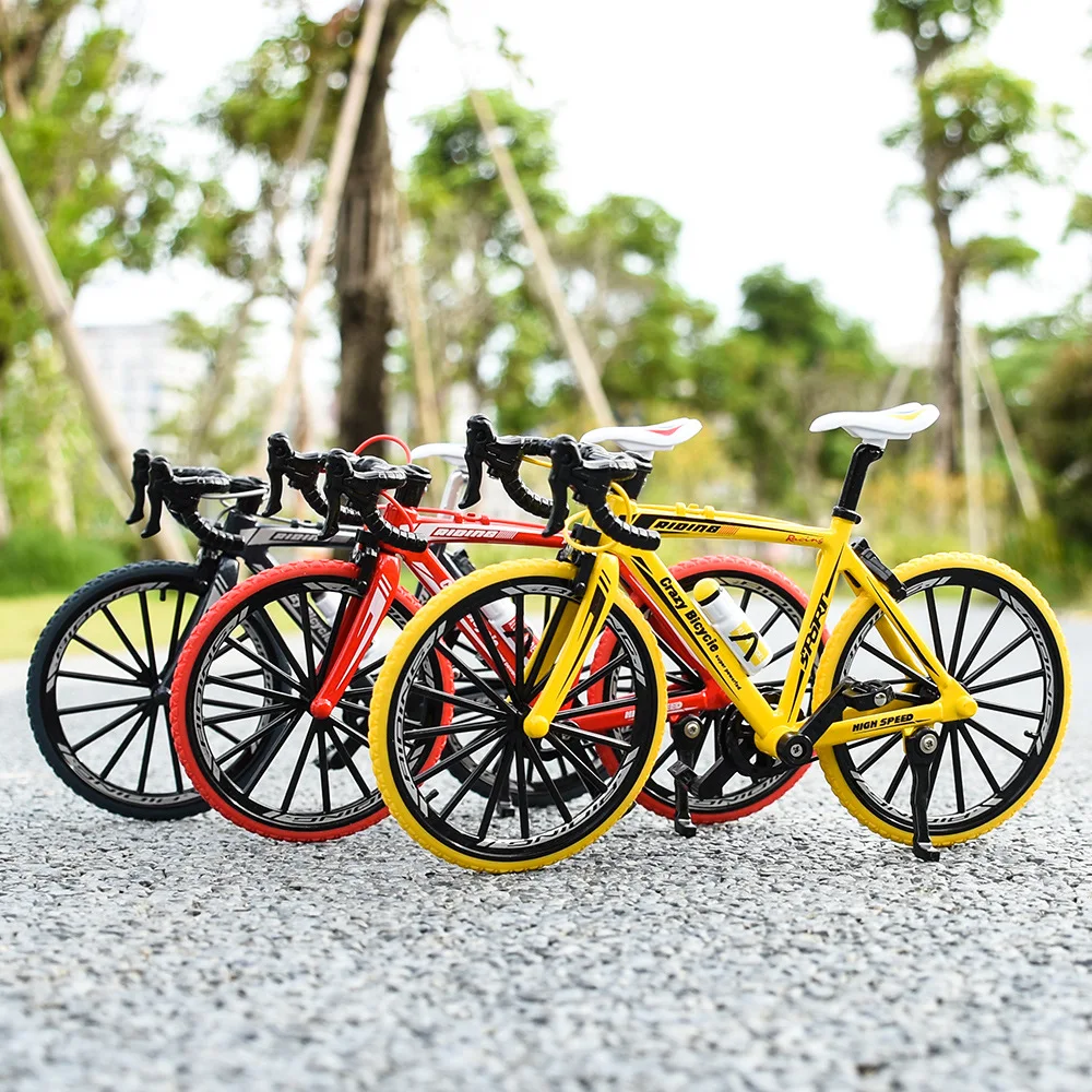 Mini 1:8 Alloy Bicycle Model Diecast Metal Finger Mountain Bike Racing Toy Bend Road Simulation Collection Toys for Children
Mini 1:8 Alloy Bicycle Model Diecast Metal Finger Mountain Bike Racing Toy Bend Road Simulation Collection Toys for Children