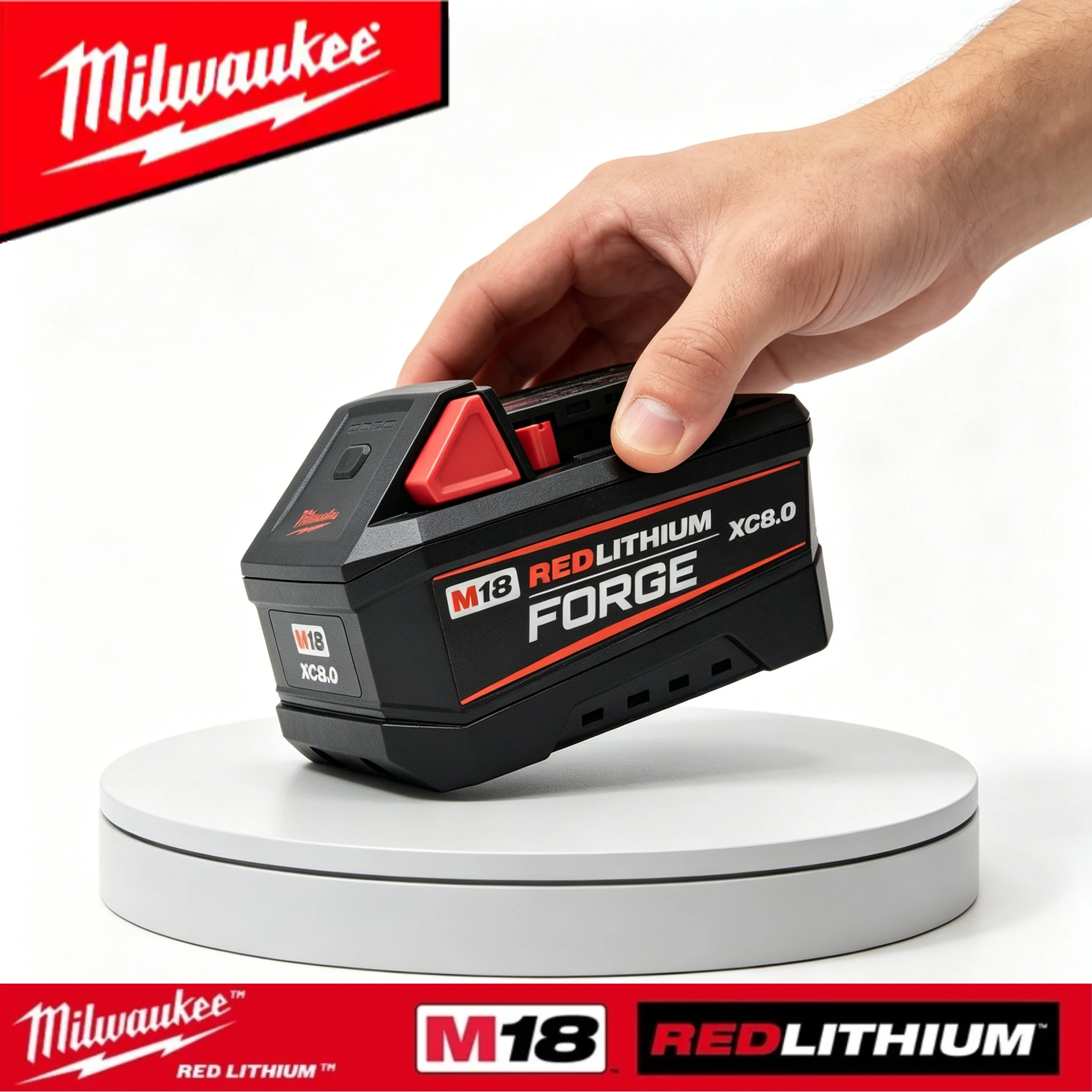 Milwaukee Brand New Genuine M18 FORGE XC6.0Ah 18V Battery,Superior Durable Circuit Design, Full Power for M18 Tools Work
Milwaukee Brand New Genuine M18 FORGE XC6.0Ah 18V Battery,Superior Durable Circuit Design, Full Power for M18 Tools Work