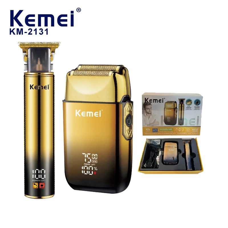 Kemei 2131 Electric Hair Clippers Foil Shavers Barber Grooming Hairdressing Set Professional Rechargeable Wireless Hair Trimmer
Kemei 2131 Electric Hair Clippers Foil Shavers Barber Grooming Hairdressing Set Professional Rechargeable Wireless Hair Trimmer