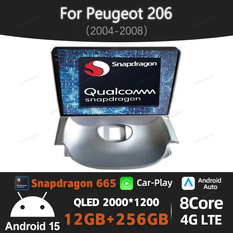 Android 15 Car Radio For Peugeot 206 2004 - 2008 Multimedia Stereo Video Player Carplay Auto GPS NAVI 4G WIFI Head Unit 2Din DSP
Android 15 Car Radio For Peugeot 206 2004 - 2008 Multimedia Stereo Video Player Carplay Auto GPS NAVI 4G WIFI Head Unit 2Din DSP