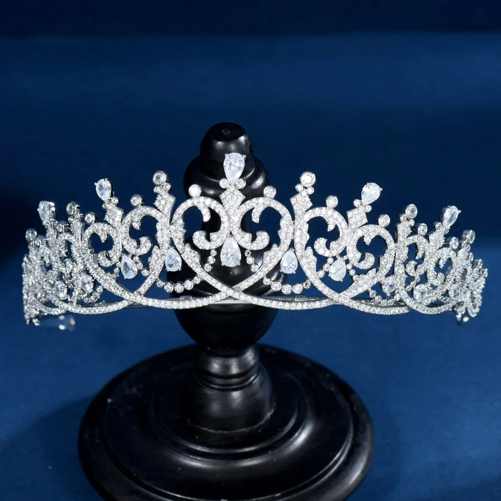 HIBRIDE Luxury Water Drop Shape Tiara & Crown Women Wedding Hair Jewelry Fashion Bride Crown Wedding Party Jewelry C-65
HIBRIDE Luxury Water Drop Shape Tiara & Crown Women Wedding Hair Jewelry Fashion Bride Crown Wedding Party Jewelry C-65