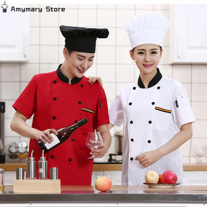 Womens Mens Restaurant Chef's Work Clothes Fashion Long Short Sleeves Cook Uniform Tops Hotel Chef Jacket Coat New
Womens Mens Restaurant Chef's Work Clothes Fashion Long Short Sleeves Cook Uniform Tops Hotel Chef Jacket Coat New