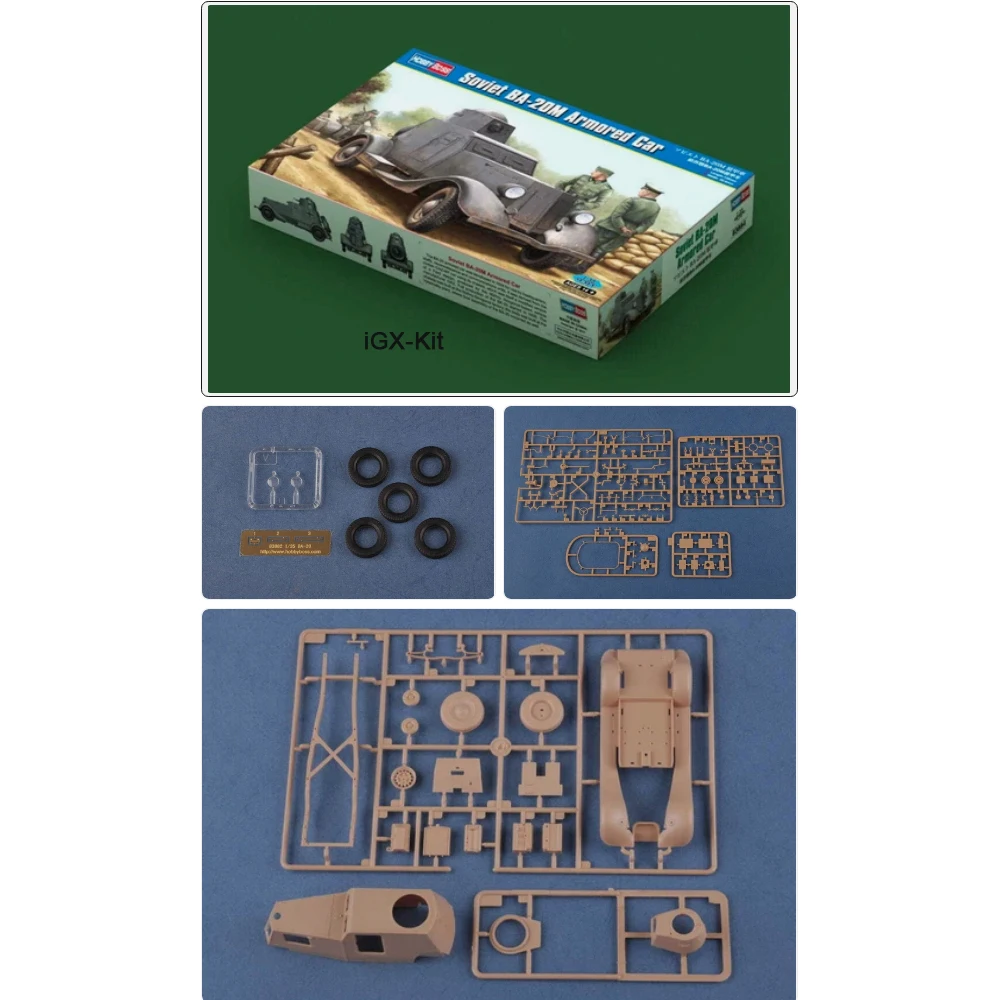Hobbyboss 83884 Масштабная модель советского бронетранспортёра Ба-20М (Ба20) 1939 года, масштаб 1/35, пластиковый конструктор для сборки
Hobbyboss 83884 Масштабная модель советского бронетранспортёра Ба-20М (Ба20) 1939 года, масштаб 1/35, пластиковый конструктор для сборки