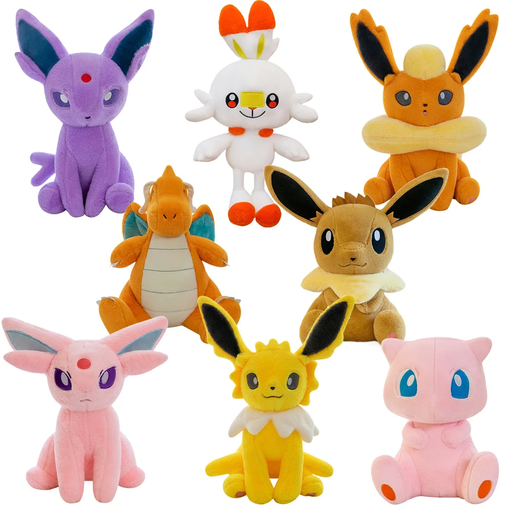Pokemon Glaceon Flareon Dragonite Plush Toy Jolteon Mew Jigglypuff Espeon Scorbunny Stuffed Pillow Doll For Kids Christmas Gifts
Pokemon Glaceon Flareon Dragonite Plush Toy Jolteon Mew Jigglypuff Espeon Scorbunny Stuffed Pillow Doll For Kids Christmas Gifts