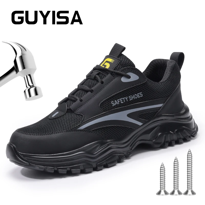 GUYISA Chunky Safety shoes steel toes summer work shoes New Summer Collection breathable 5003 36-46
GUYISA Chunky Safety shoes steel toes summer work shoes New Summer Collection breathable 5003 36-46