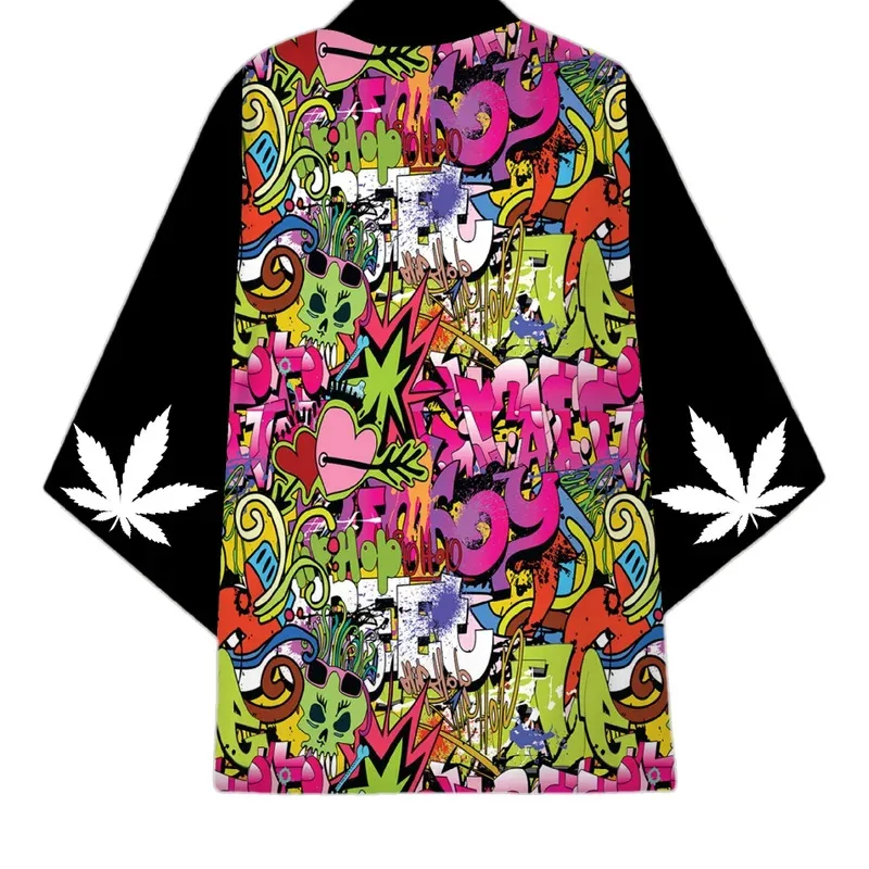 Hip Hop Pattern Colors Men Women Japanese Kimono Harajuku Haori Loose Leisure Coat Summer Beach Clothing Traditional Clothes
Hip Hop Pattern Colors Men Women Japanese Kimono Harajuku Haori Loose Leisure Coat Summer Beach Clothing Traditional Clothes