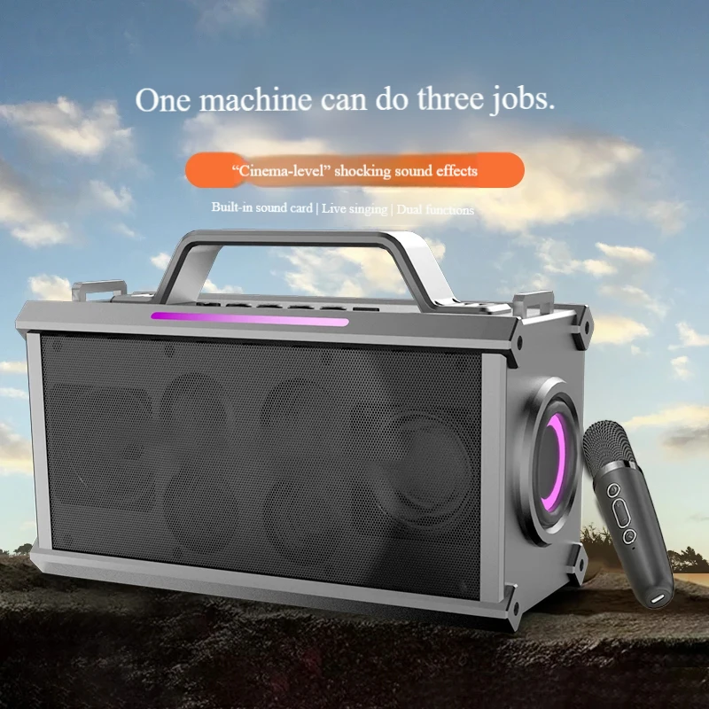 Спортивный динамик для тяжелых басов на открытом воздухе с сабвуфером и регулируемым ремешком
Спортивный динамик для тяжелых басов на открытом воздухе с сабвуфером и регулируемым ремешком