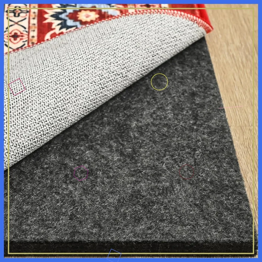 1/4 Inch Thick Non Slip Rug Pad, Felt and Silicone Backing for Hardwood Floors, 6x9 Feet
1/4 Inch Thick Non Slip Rug Pad, Felt and Silicone Backing for Hardwood Floors, 6x9 Feet
