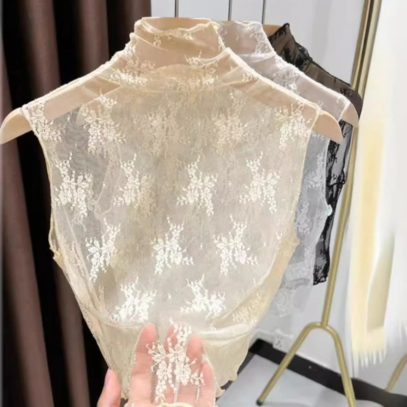 Модный кружевной цветочный искусственный воротник, съемный прозрачный накладной воротник, универсальные тонкие кружевные майки, женские внутренние слои
Модный кружевной цветочный искусственный воротник, съемный прозрачный накладной воротник, универсальные тонкие кружевные майки, женские внутренние слои