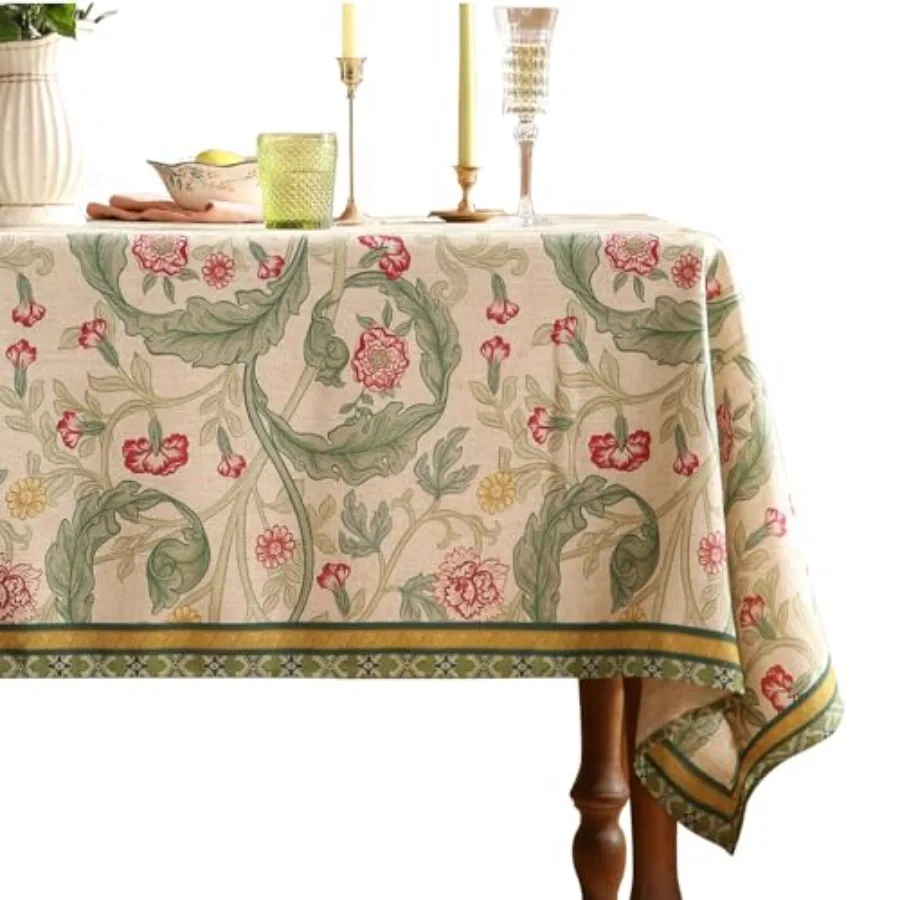 Designer Linen Small Green Square Tablecloth with Leaves Pattern Floral Durable Vintage Table Cloth for Kitchen Dining Christma
Designer Linen Small Green Square Tablecloth with Leaves Pattern Floral Durable Vintage Table Cloth for Kitchen Dining Christma