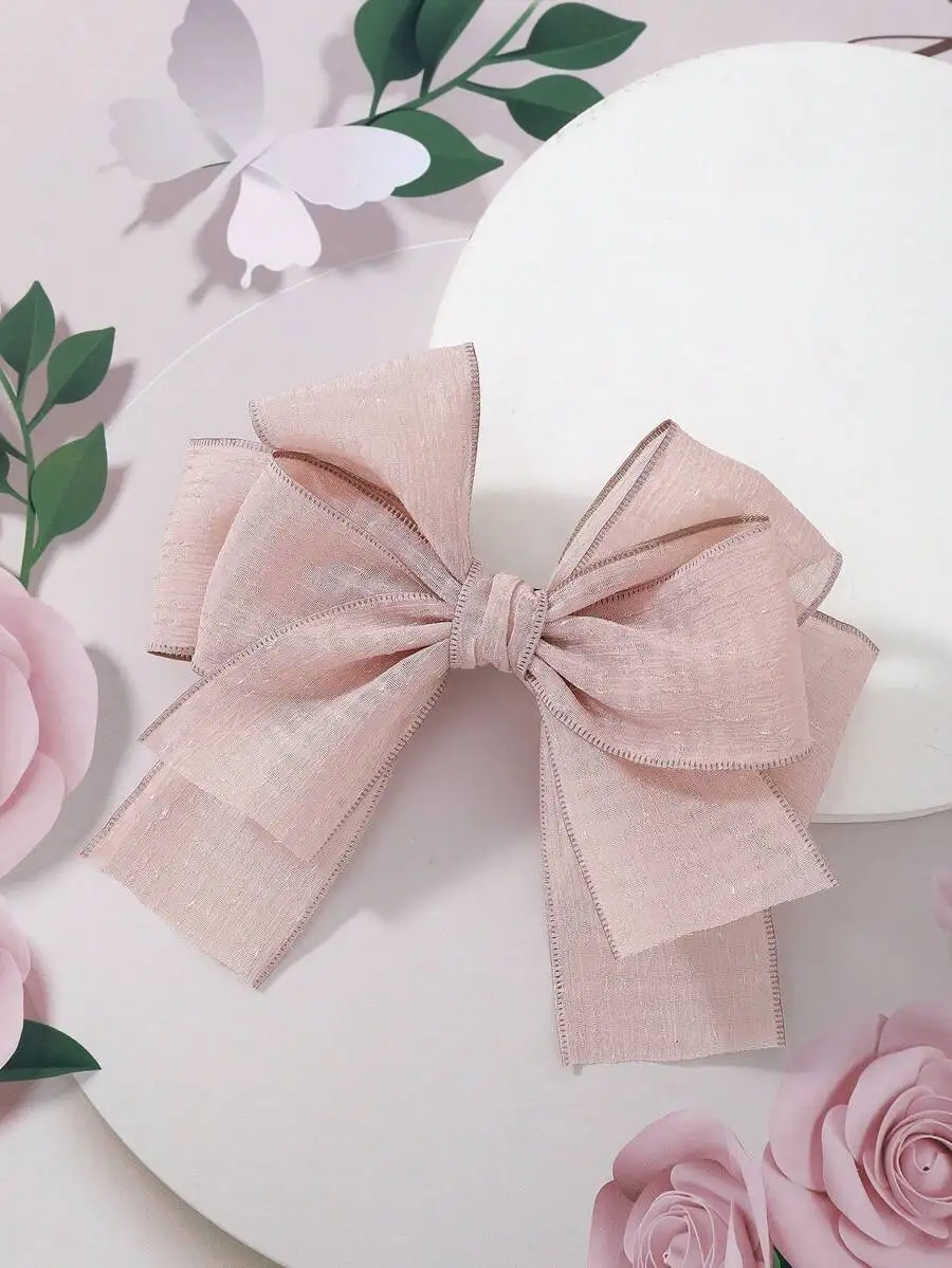 1pc Light Pink Organza Oversized Bow Hair Clip for Girls Soft Elegant Hair Accessory
1pc Light Pink Organza Oversized Bow Hair Clip for Girls Soft Elegant Hair Accessory