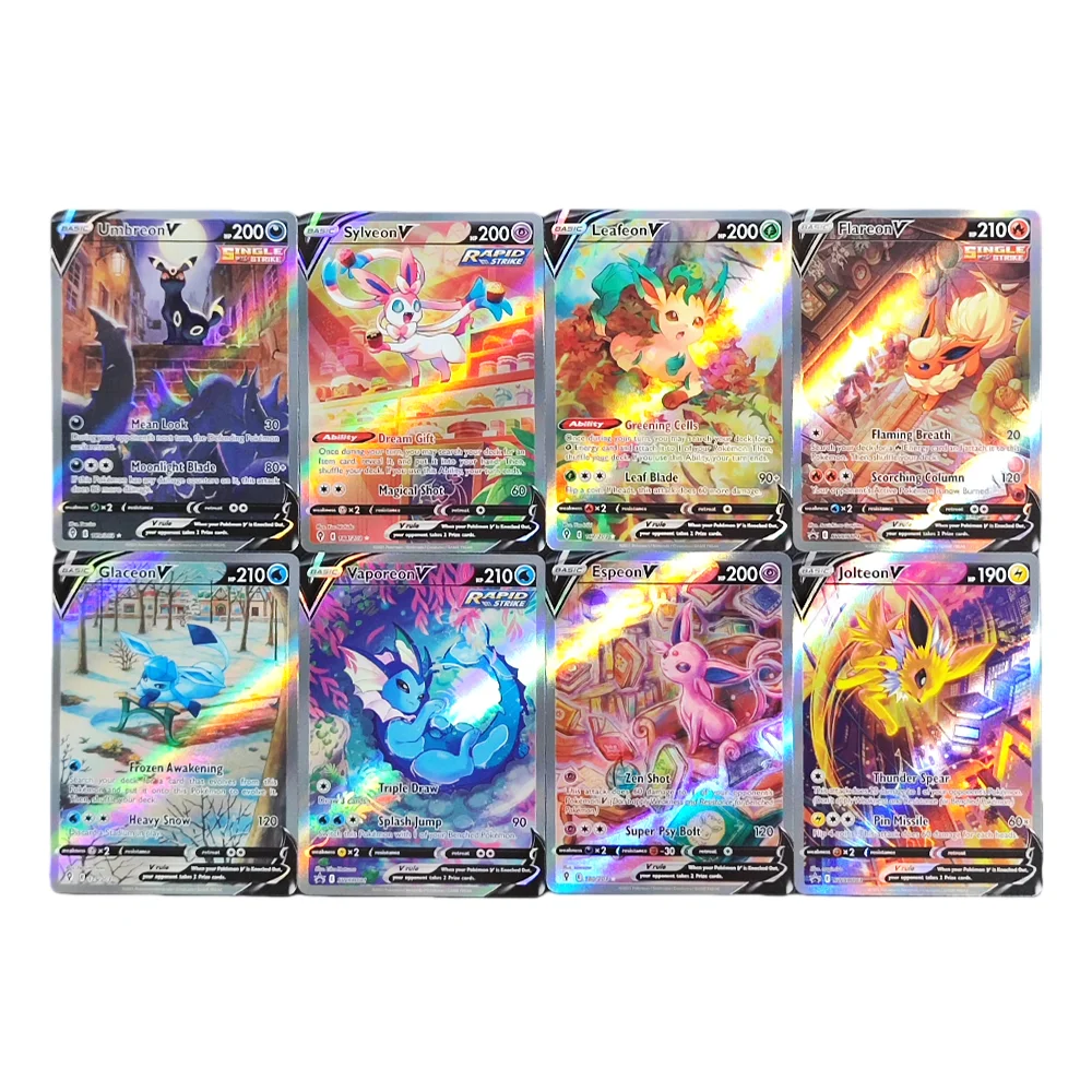 Коллекционная карта Proxy Pokemon Card Evolving Skies: Эспеон, Лифеон, Сильвеон, Глейсон, Джолтеон, Флареон, Умбреон V (английская версия PTCG)
Коллекционная карта Proxy Pokemon Card Evolving Skies: Эспеон, Лифеон, Сильвеон, Глейсон, Джолтеон, Флареон, Умбреон V (английская версия PTCG)