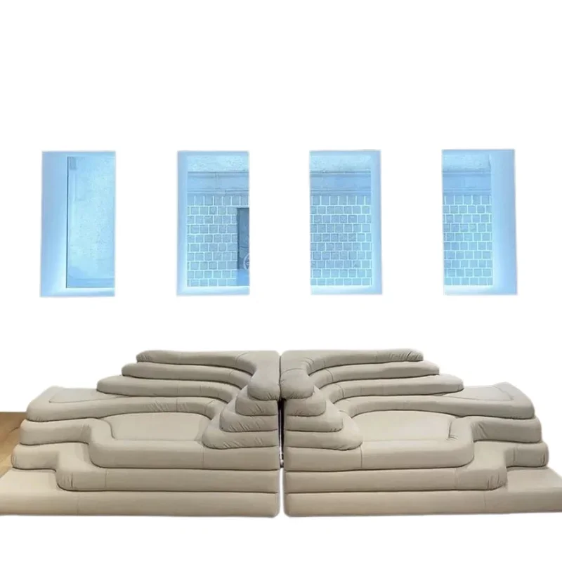 Italian light luxury minimalist medieval terraced sofa, leather sofa
Italian light luxury minimalist medieval terraced sofa, leather sofa