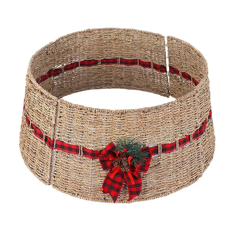 Seaweed Rope Woven Christmas Tree Collar Water Grass Christmas Tree Skirt Rattan Farmhouse Christmas Tree Fence And Stand
Seaweed Rope Woven Christmas Tree Collar Water Grass Christmas Tree Skirt Rattan Farmhouse Christmas Tree Fence And Stand