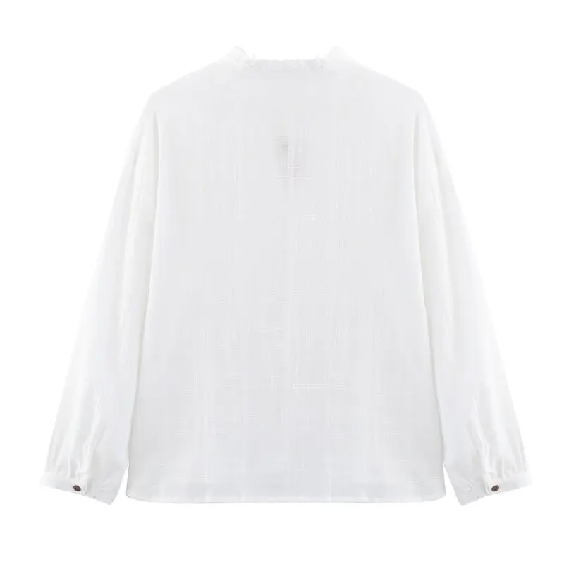 Spring 2025 Women's Design Sensation Wooden Button Long Sve Collared irt New Arrival Versatile Loose Fit Regular Length
Spring 2025 Women's Design Sensation Wooden Button Long Sve Collared irt New Arrival Versatile Loose Fit Regular Length