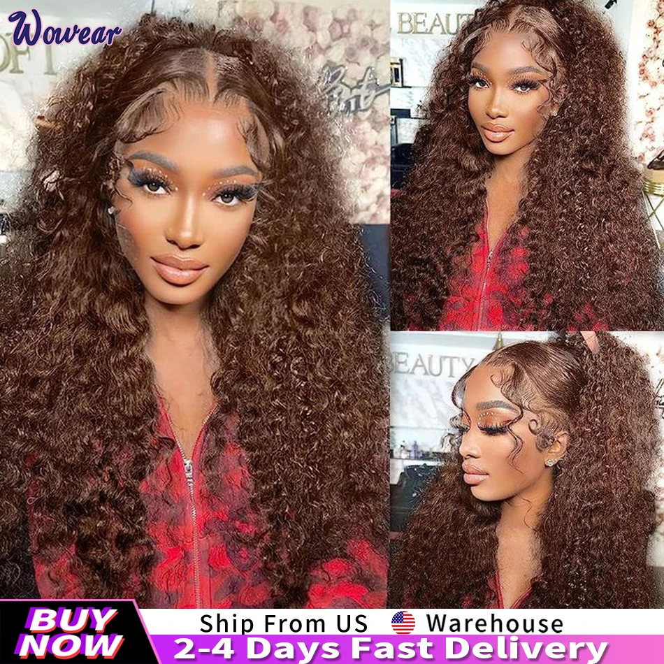 Chocolate Brown HD Lace Front Wigs Human Hair 200% Density Curly Lace Front Wigs Human Hair Deep Wave Water Wave Wigs Human Hair
Chocolate Brown HD Lace Front Wigs Human Hair 200% Density Curly Lace Front Wigs Human Hair Deep Wave Water Wave Wigs Human Hair