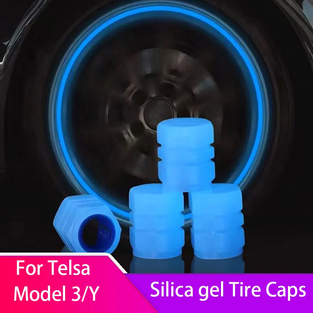 For Tesla Model 3 S X Y Silica gel luminous Tire Caps Valve Stem Cap Decorative 4pcs
For Tesla Model 3 S X Y Silica gel luminous Tire Caps Valve Stem Cap Decorative 4pcs