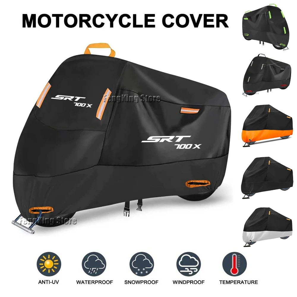 Motorcycle Cover Waterproof Outdoor UV Protector Cover For QJMOTO SRT700SX SRT-700X SRT 800 800X 800SX SVT 650 X SRT700
Motorcycle Cover Waterproof Outdoor UV Protector Cover For QJMOTO SRT700SX SRT-700X SRT 800 800X 800SX SVT 650 X SRT700