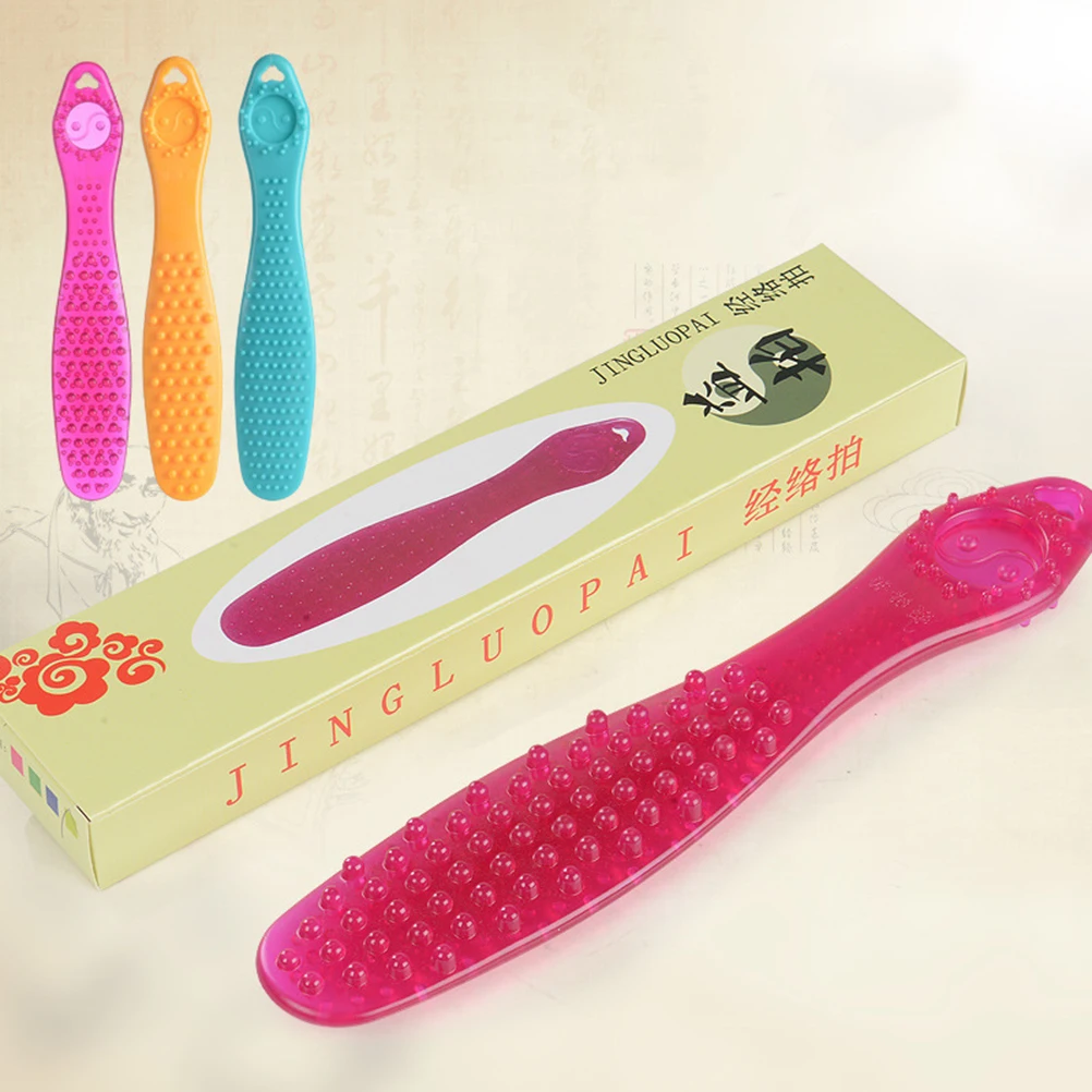 Massage Stick Pat Silicone Durable Portable Acupoint Massager Muscle Relaxation Promote Blood Circulation Fatigue Relief Back
Massage Stick Pat Silicone Durable Portable Acupoint Massager Muscle Relaxation Promote Blood Circulation Fatigue Relief Back