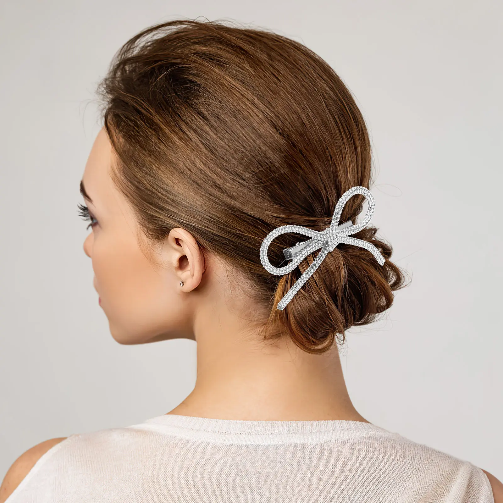 4Pcs Rhinestone Hair Clips Bow Design Comfortable Lightweight Sturdy Hair Bows for Women Girls Daily Wear Wedding Prom Party Use
4Pcs Rhinestone Hair Clips Bow Design Comfortable Lightweight Sturdy Hair Bows for Women Girls Daily Wear Wedding Prom Party Use
