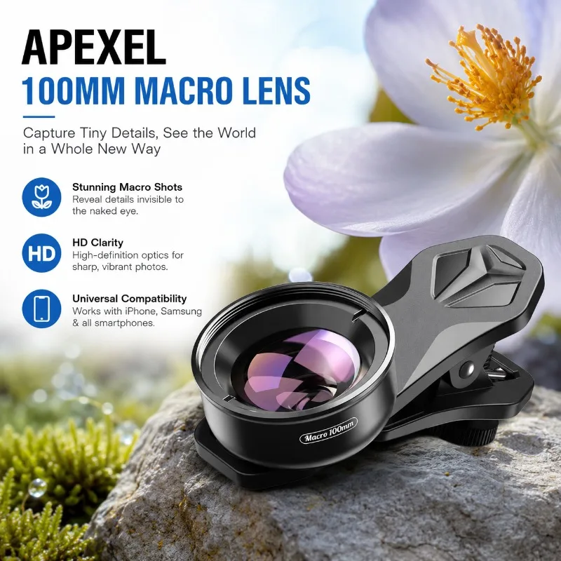 External Phone Camera Lens Combo Ultra Wide Angle Macro Fisheye Optical Filters Professional Photography Gear Ideal Filming
External Phone Camera Lens Combo Ultra Wide Angle Macro Fisheye Optical Filters Professional Photography Gear Ideal Filming