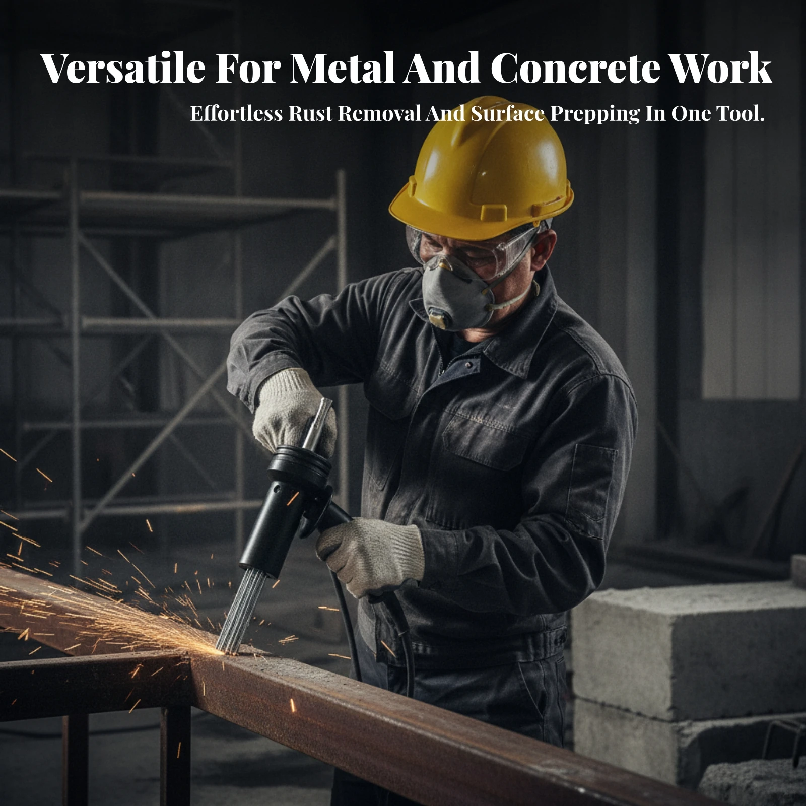 Electric Needle Scaler Surface Scaling Hammer Drill Needle Scaler Concrete Cleaning Power Tool Accessory Anti-Slip Grip
Electric Needle Scaler Surface Scaling Hammer Drill Needle Scaler Concrete Cleaning Power Tool Accessory Anti-Slip Grip