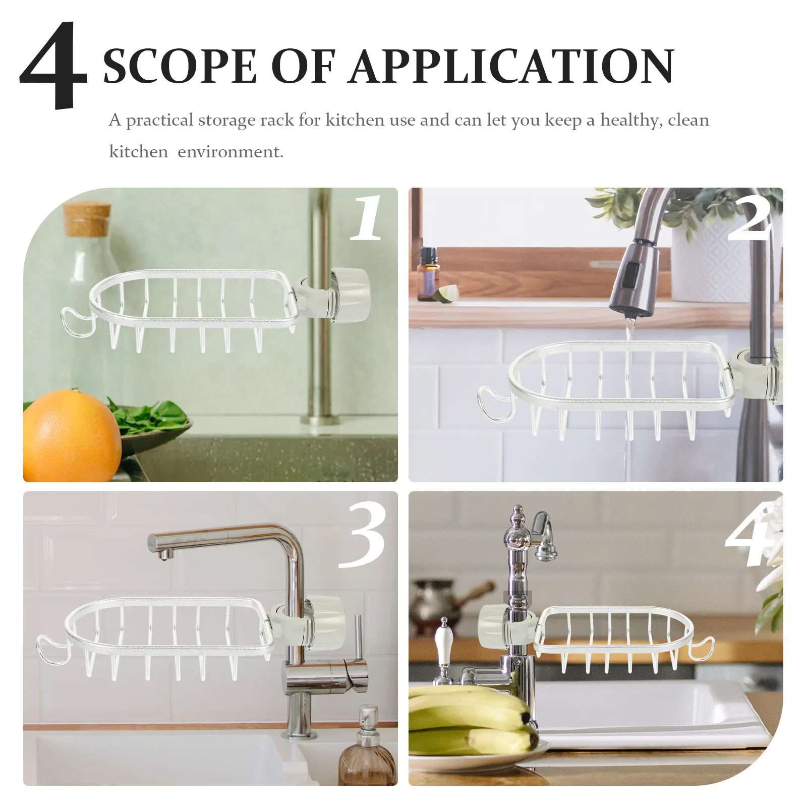 Aluminum ABS Sponge Holder Kitchen Sink Faucet Drainage Shelf Punch Free Storage Rack Rewashable Practical Kitchen
Aluminum ABS Sponge Holder Kitchen Sink Faucet Drainage Shelf Punch Free Storage Rack Rewashable Practical Kitchen