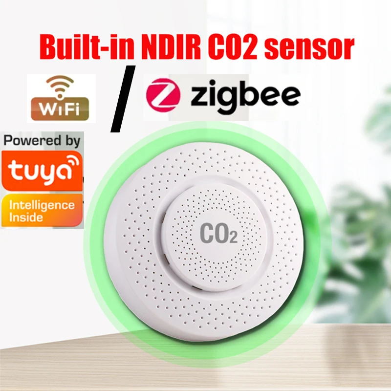 2022 WiFi/Zigbee Tuya NDIR High Precision Carbon Dioxide Detector Home Tuya Smart Mini CO2 Detector indoor Air Quality Monitor
2022 WiFi/Zigbee Tuya NDIR High Precision Carbon Dioxide Detector Home Tuya Smart Mini CO2 Detector indoor Air Quality Monitor