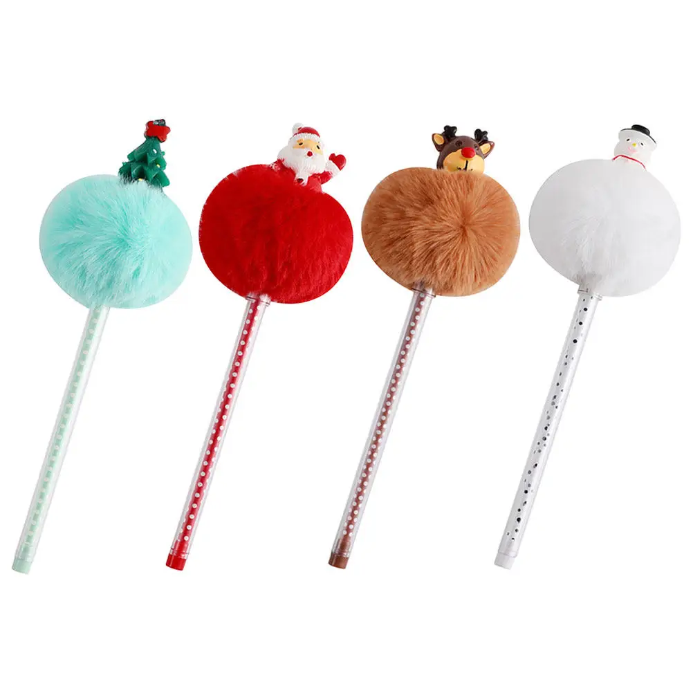 4Pcs Christmas Pom Pom Gel Pen Set Creative Cute Cartoon Teachers Writing Note Taking Student Office School Supplies
4Pcs Christmas Pom Pom Gel Pen Set Creative Cute Cartoon Teachers Writing Note Taking Student Office School Supplies