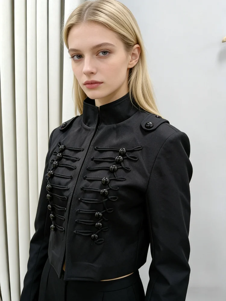 BJTZ 2026 Spring Autumn Women Elegant Solid Color Stand Collar Button Front Short Jacket Casual Outerwear
BJTZ 2026 Spring Autumn Women Elegant Solid Color Stand Collar Button Front Short Jacket Casual Outerwear