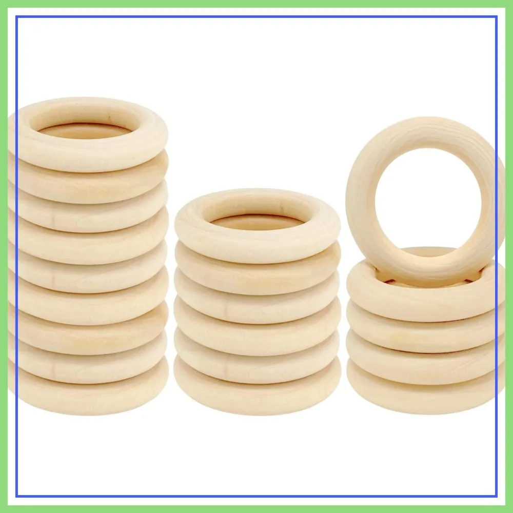 20PCS Natural Wood Rings for DIY Crafts, Macrame Rings, Pendant Connectors 55mm/2.2inch
20PCS Natural Wood Rings for DIY Crafts, Macrame Rings, Pendant Connectors 55mm/2.2inch