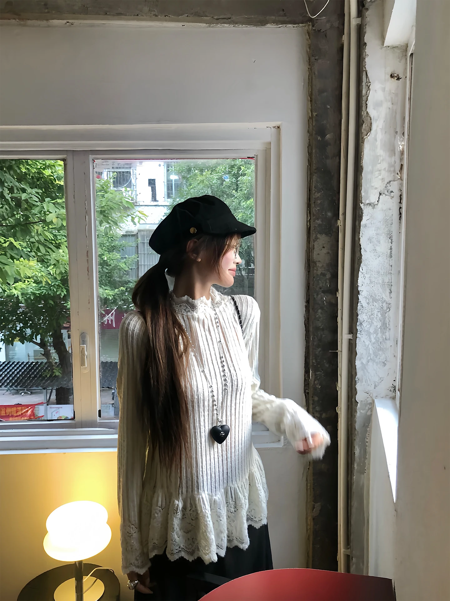 Slimming Lace Hollow out Long Sve T-irt Women's Inner Wear Base irt Autumn Winter New Sle Qipao Sliver Top
Slimming Lace Hollow out Long Sve T-irt Women's Inner Wear Base irt Autumn Winter New Sle Qipao Sliver Top