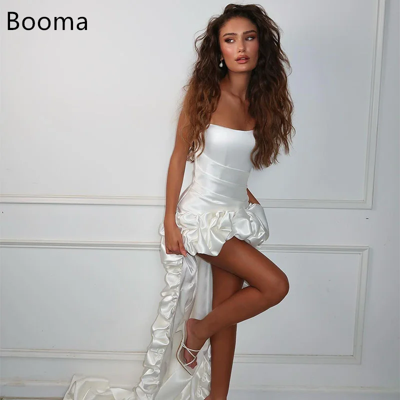 Booma Simple 3D Flowers Wedding Dresses Brides Prom Gown A-Line Strapless Sleeveless Dreess Customize 2025
Booma Simple 3D Flowers Wedding Dresses Brides Prom Gown A-Line Strapless Sleeveless Dreess Customize 2025